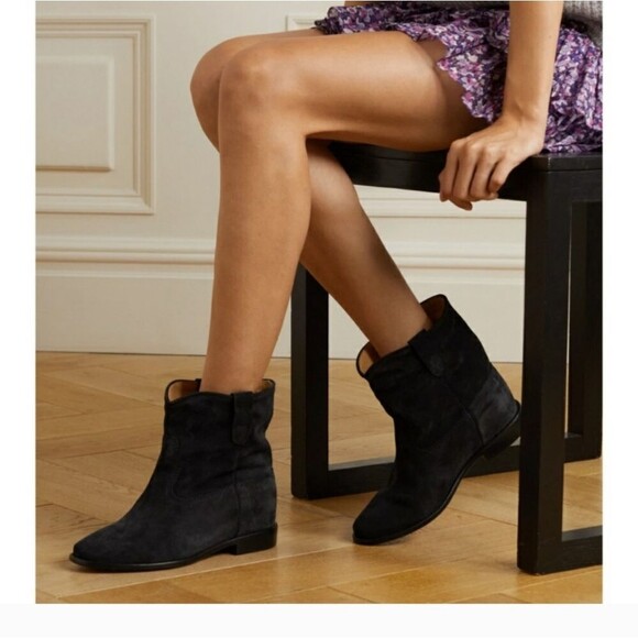 Isabel Marant Etoile Crisi black suede leather boots size 36 - Picture 6 of 12